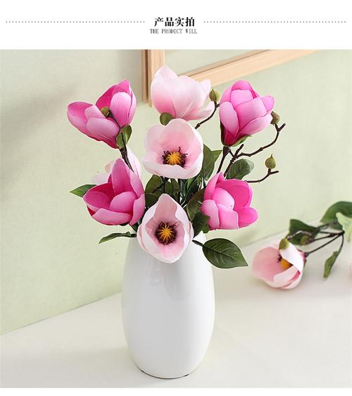 古典玉兰，雅致定格 假花仿真花套装，点亮客厅与餐桌的东方美学